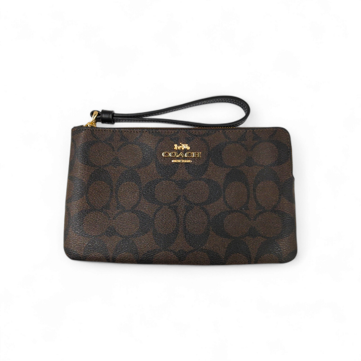 COACH Pouch CS438 Brown Rank A