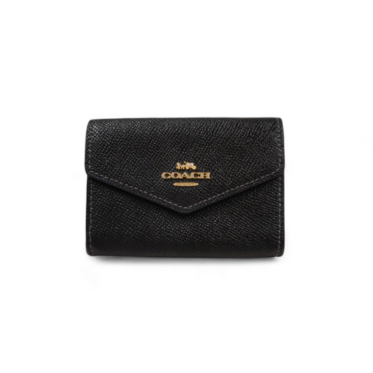 COACH Card Case CH487 Black Rank A