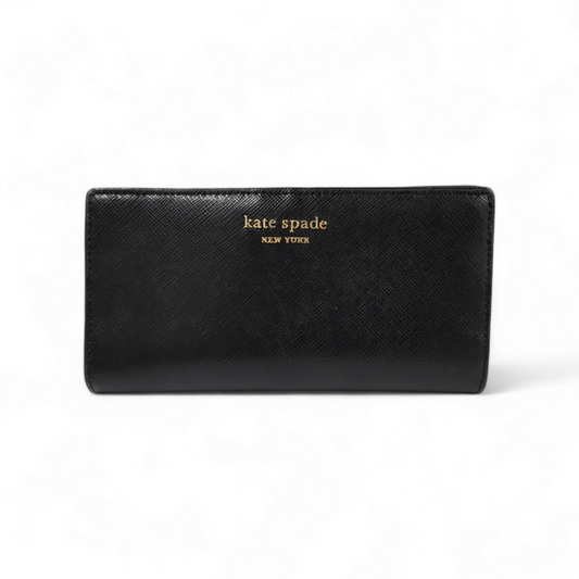 Kate Spade Long Wallet Black/Pink Rank B