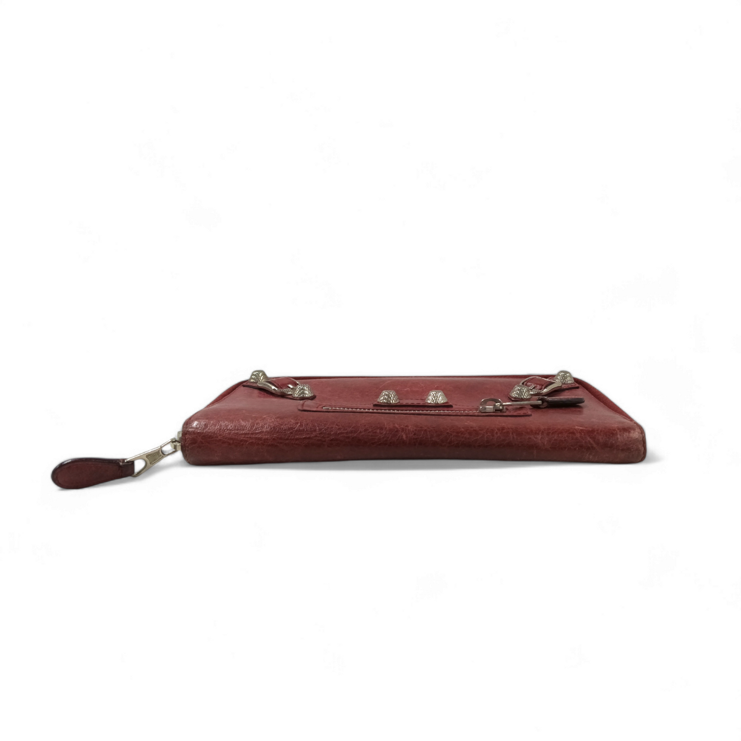 BAKENCIAGA Pouch 1861922149 Burgundy Scratch *Damage* Rank BC