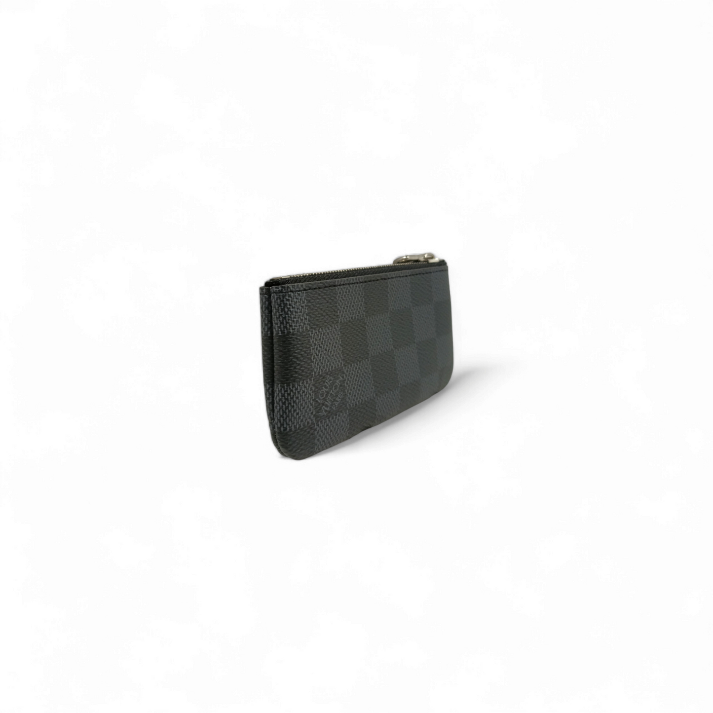 LOUIS VUITTON Coin Case CT4223 Gray Rank A