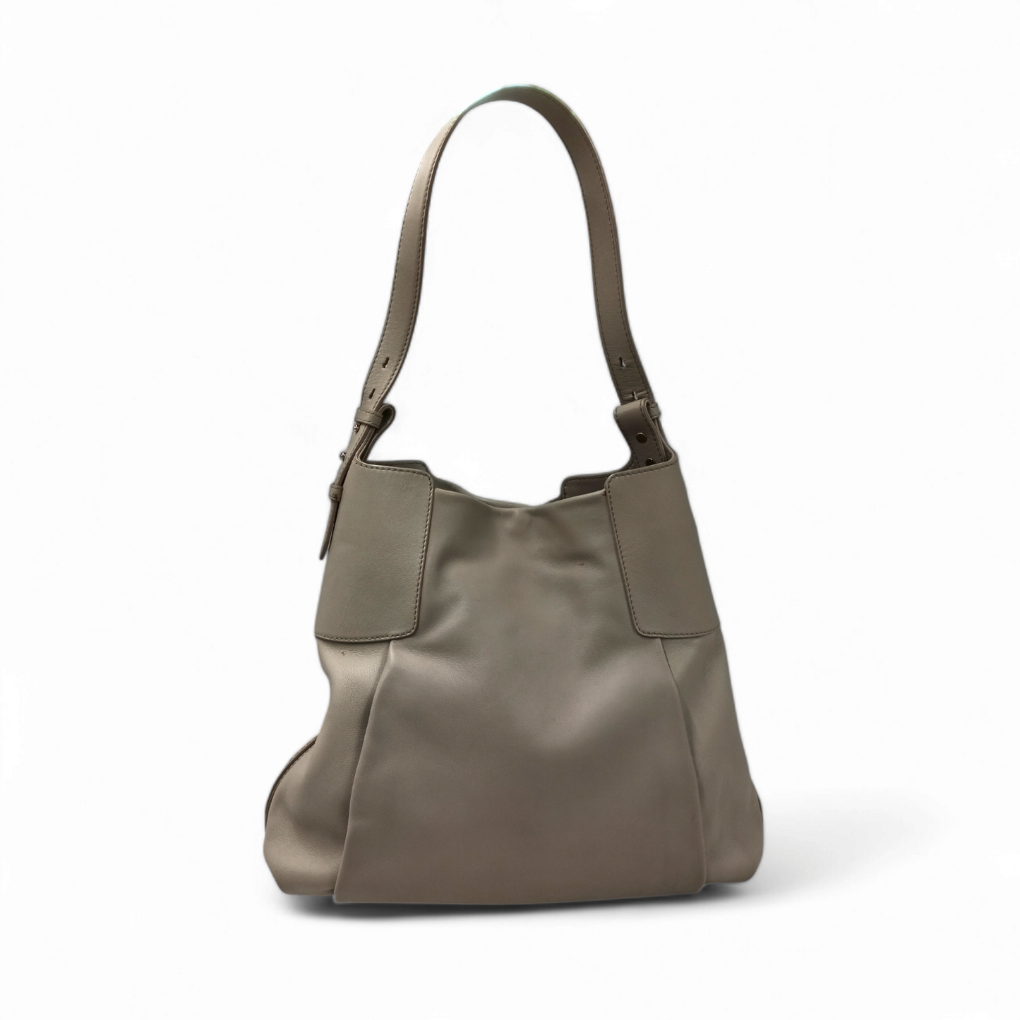 BALLY Tote Bag PAMIA-MD Beige *Stain* Rank B