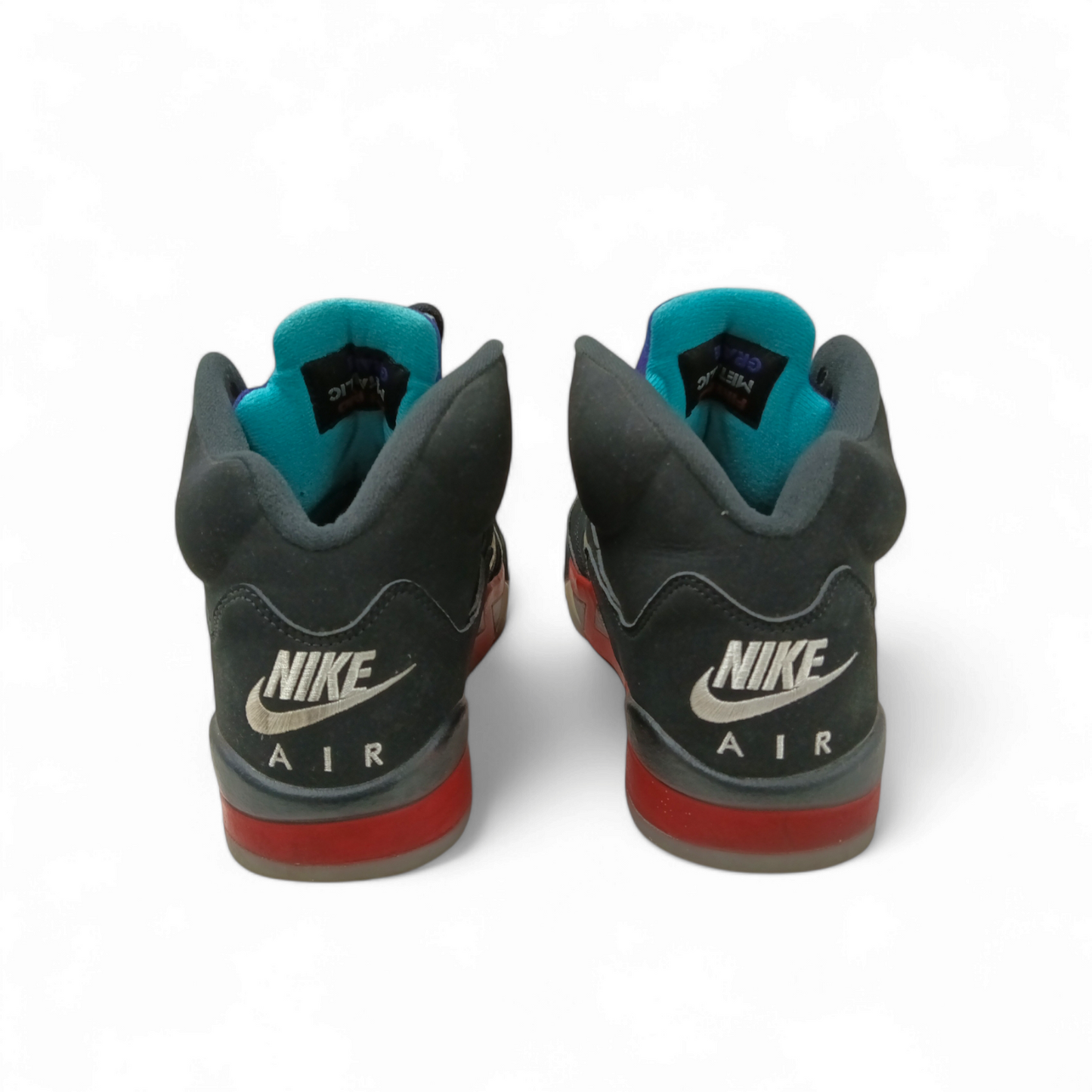 NIKE High Cut Sneakers 8.5 US CZI786-001 Kids Black RED Rank B