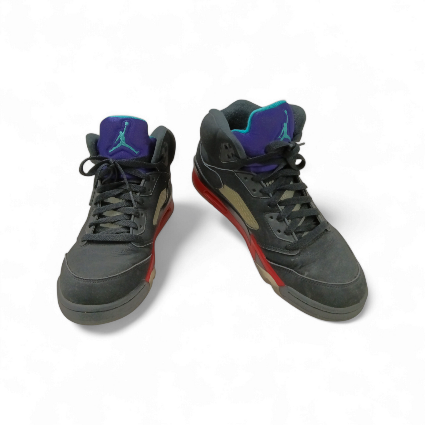 NIKE High Cut Sneakers 8.5 US CZI786-001 Kids Black RED Rank B
