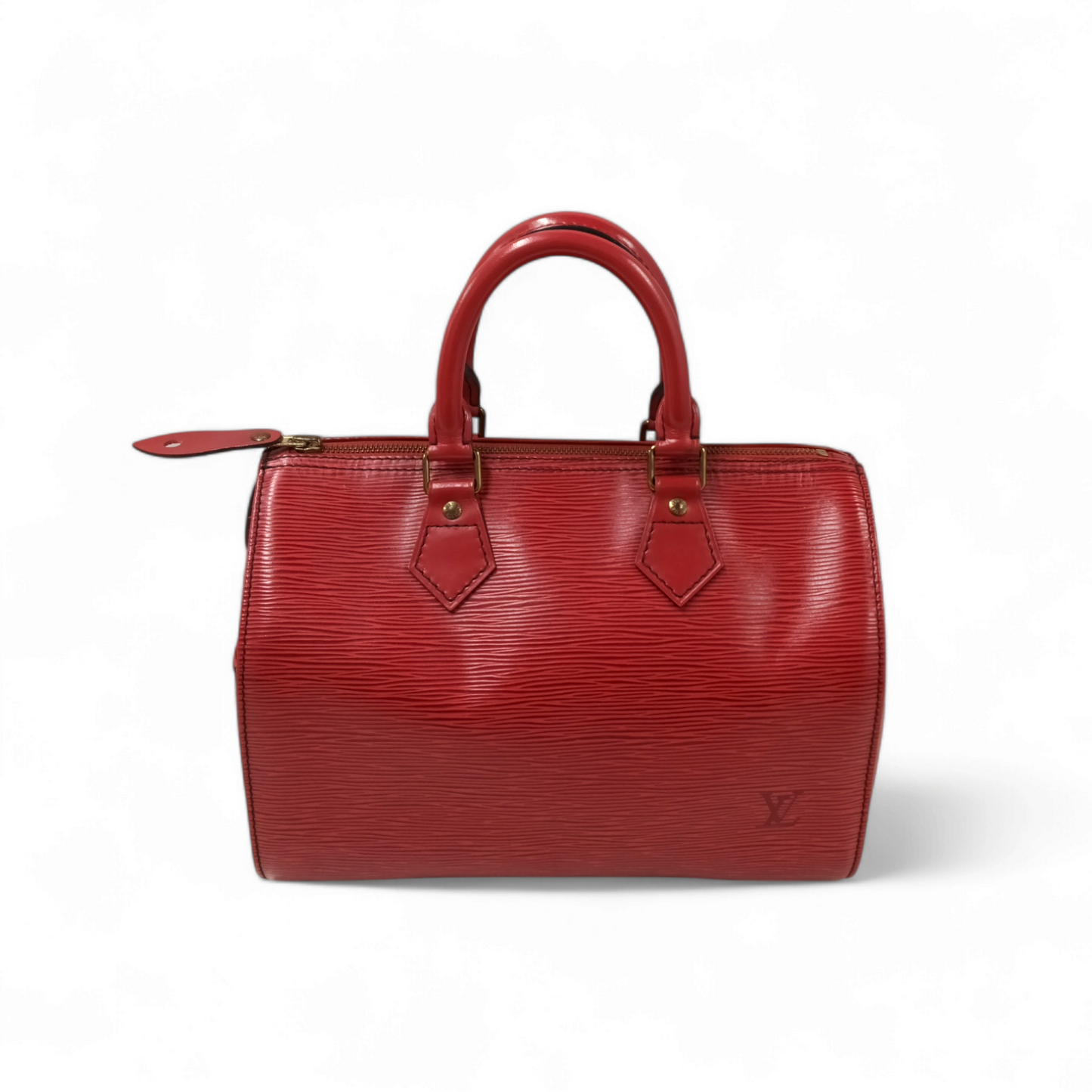 LOUIS VUITTON Handbag Speedy 25 M43017 Red Rabk B