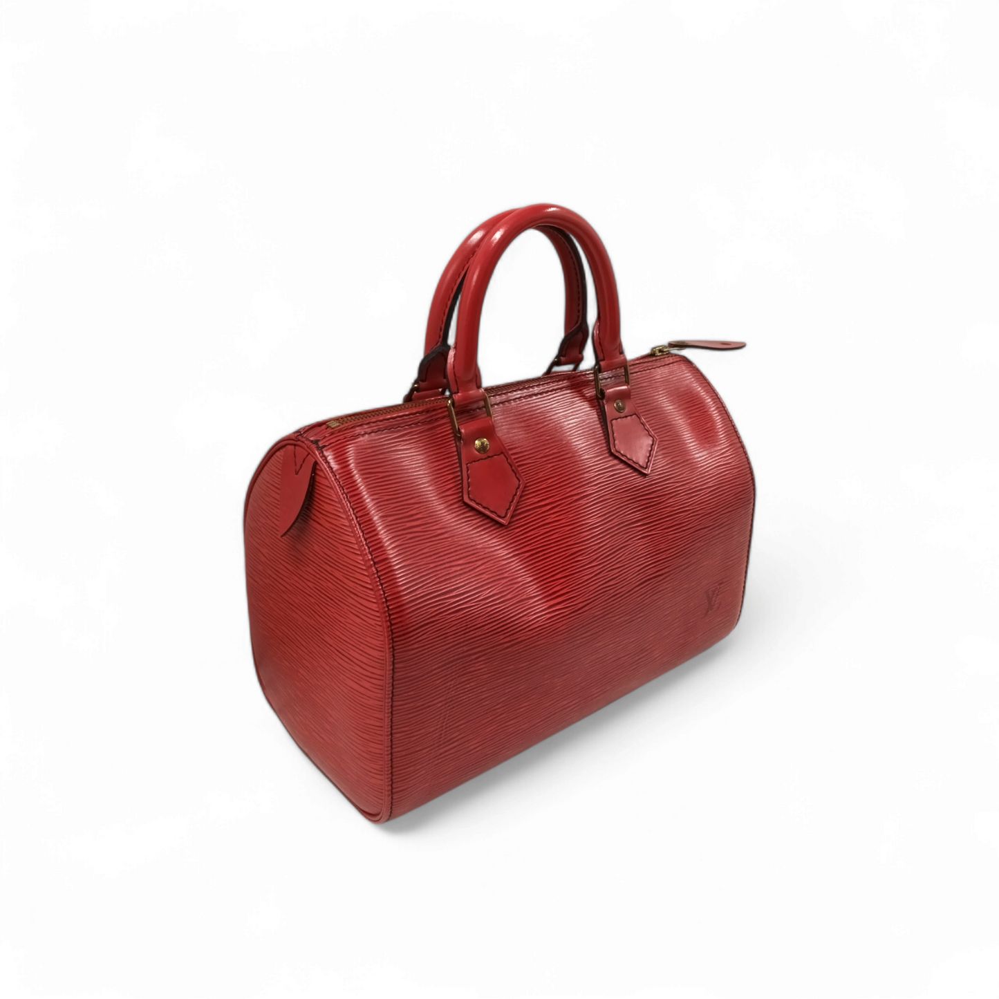 LOUIS VUITTON Handbag Speedy 25 M43017 Red Rabk B