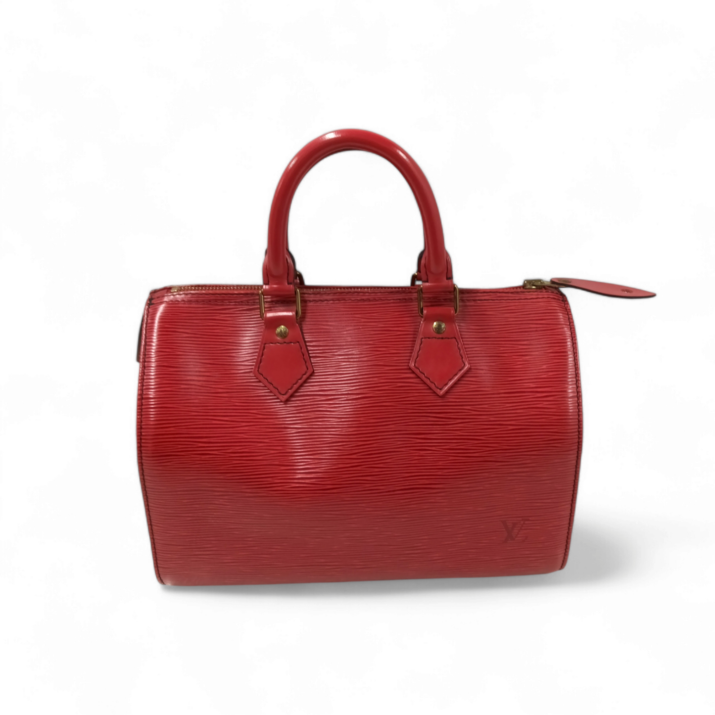 LOUIS VUITTON Handbag Speedy 25 M43017 Red Rabk B