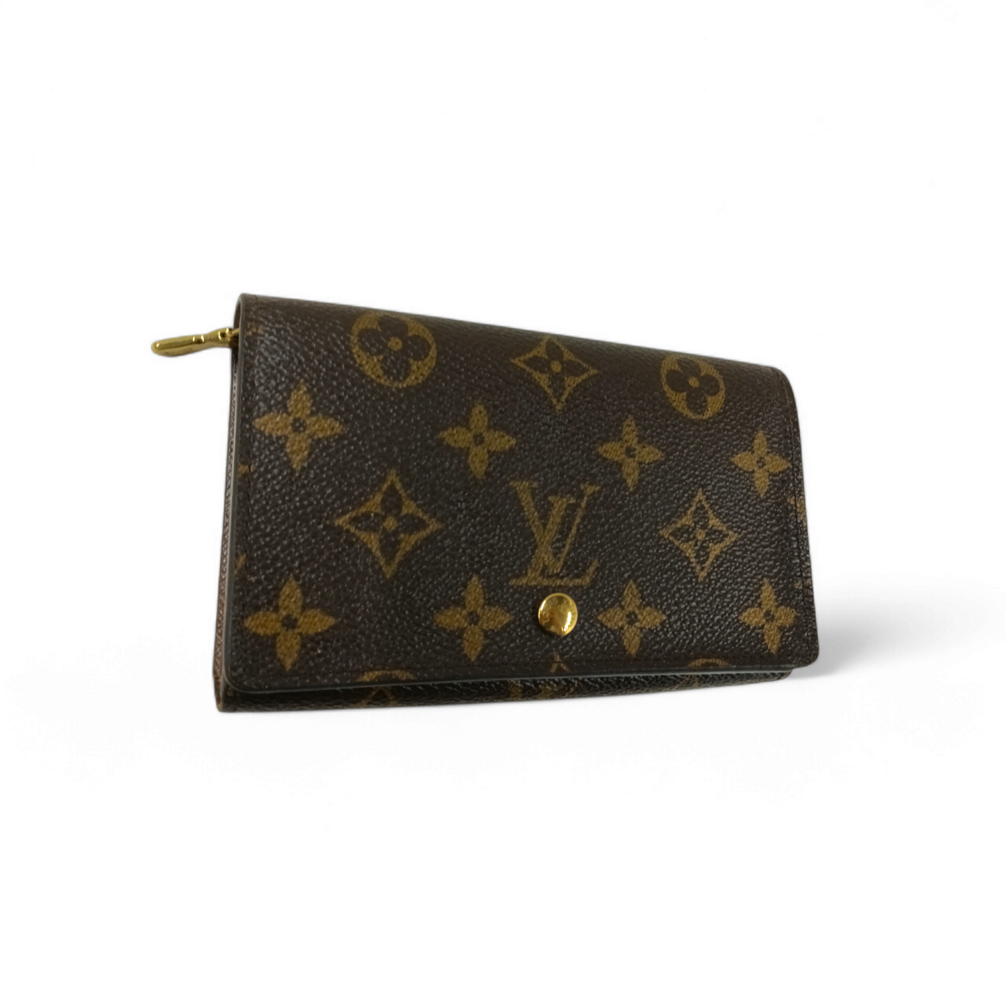 LOUIS VUITTON Wallet M61730 *Damage* Brown Rank B