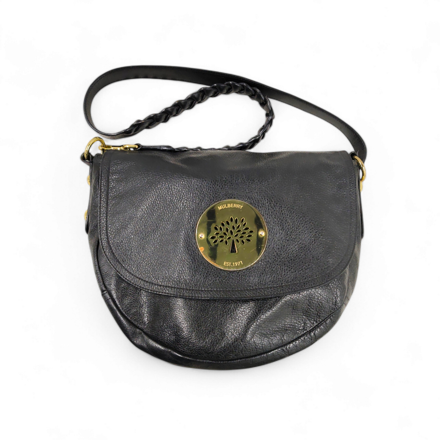 MULBERRY Shoulder Bag Black 913606 Rank B