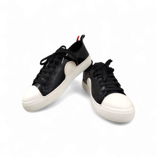 MONCLER Sneaker Size 24.5CM Lady's Black 38 Rank A