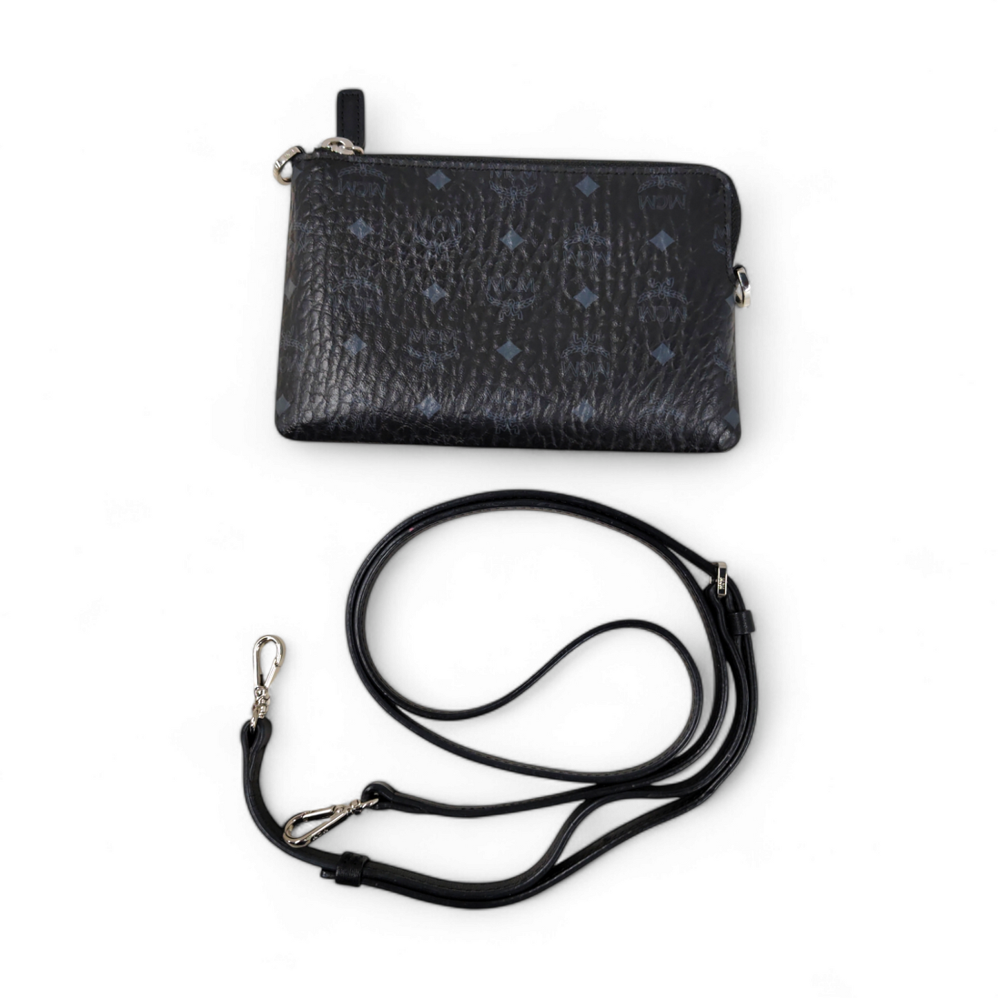 MCM Mini Shoulder Bag MYZ8AVI18BK001 Black Rank A