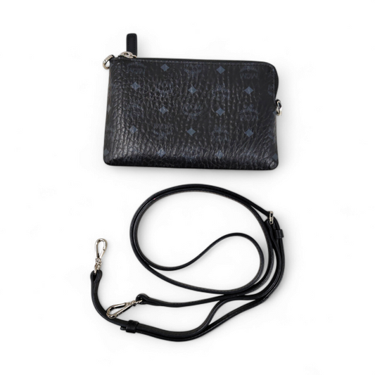 MCM Mini Shoulder Bag MYZ8AVI18BK001 Black Rank A