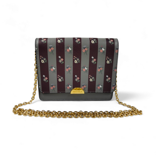 COCCINELLE Shoulder Bag Torebka Gray Small "EV3 Mini Bag" Scratch Rank A