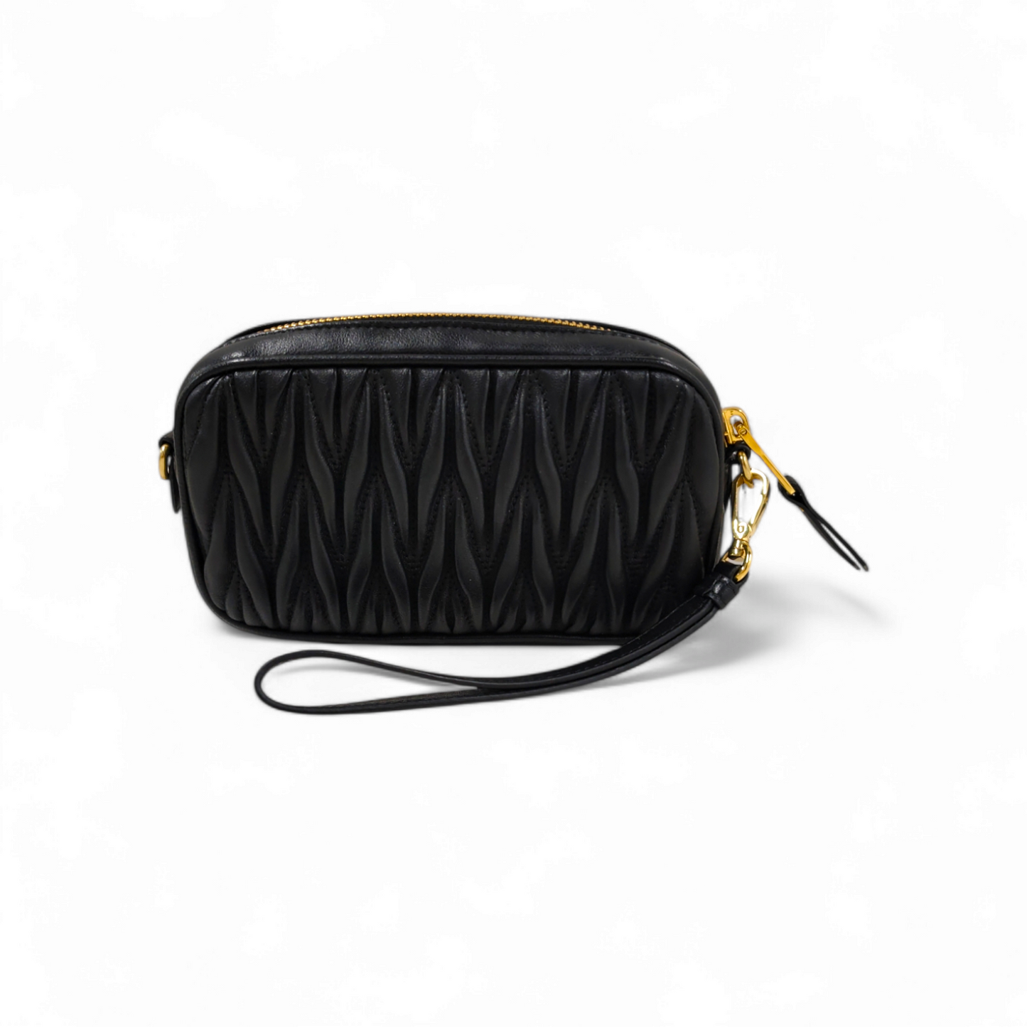 MIU MIU Pouch 5NE846 BLACK 62L Rank A