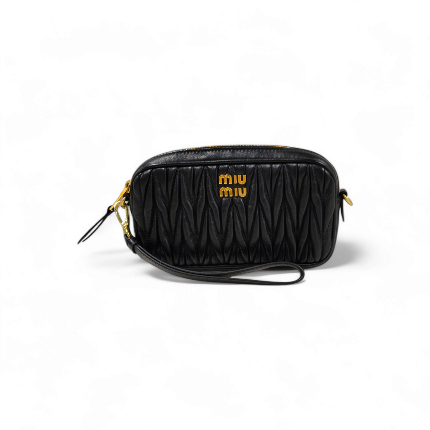 MIU MIU Pouch 5NE846 BLACK 62L Rank A