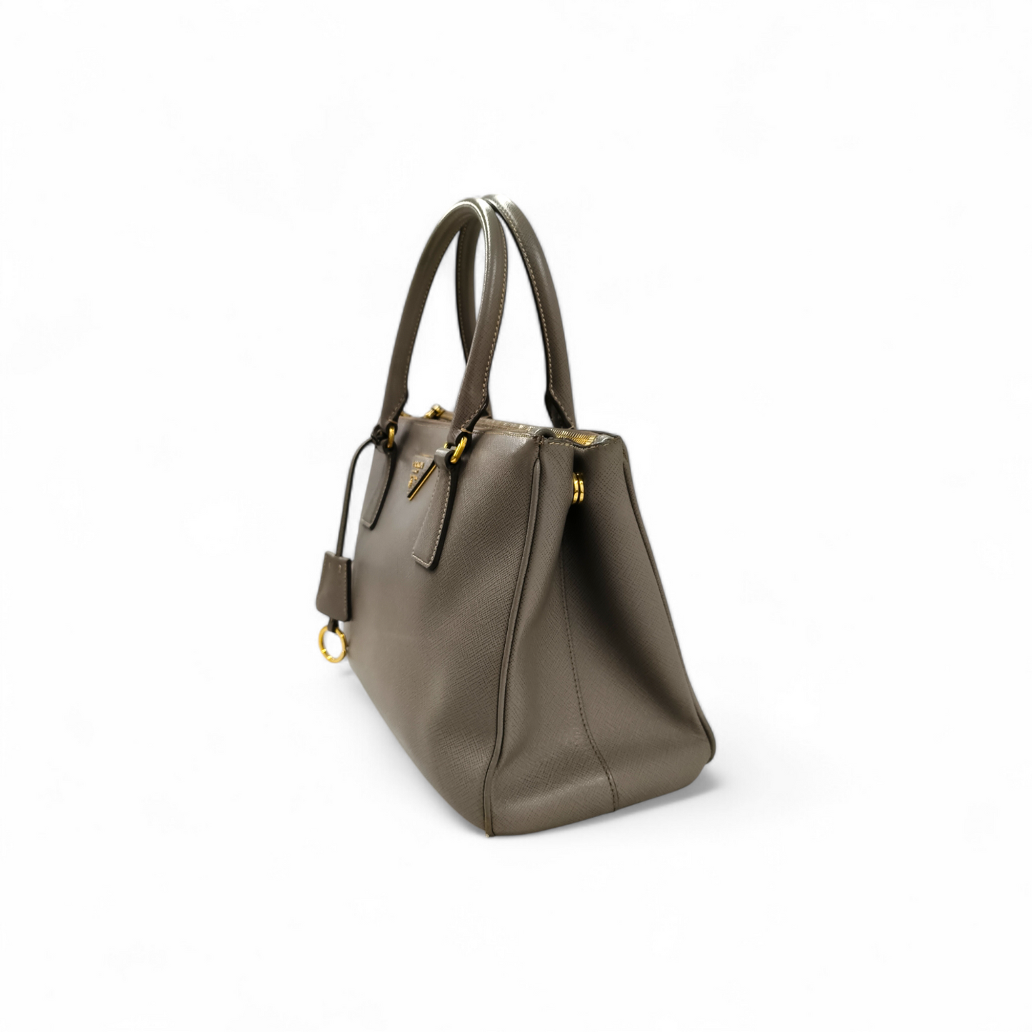 PRADA 2WAY Bag Galleria Medium 1BA863 Beige 165 8 *Stain Scratch* Rank B