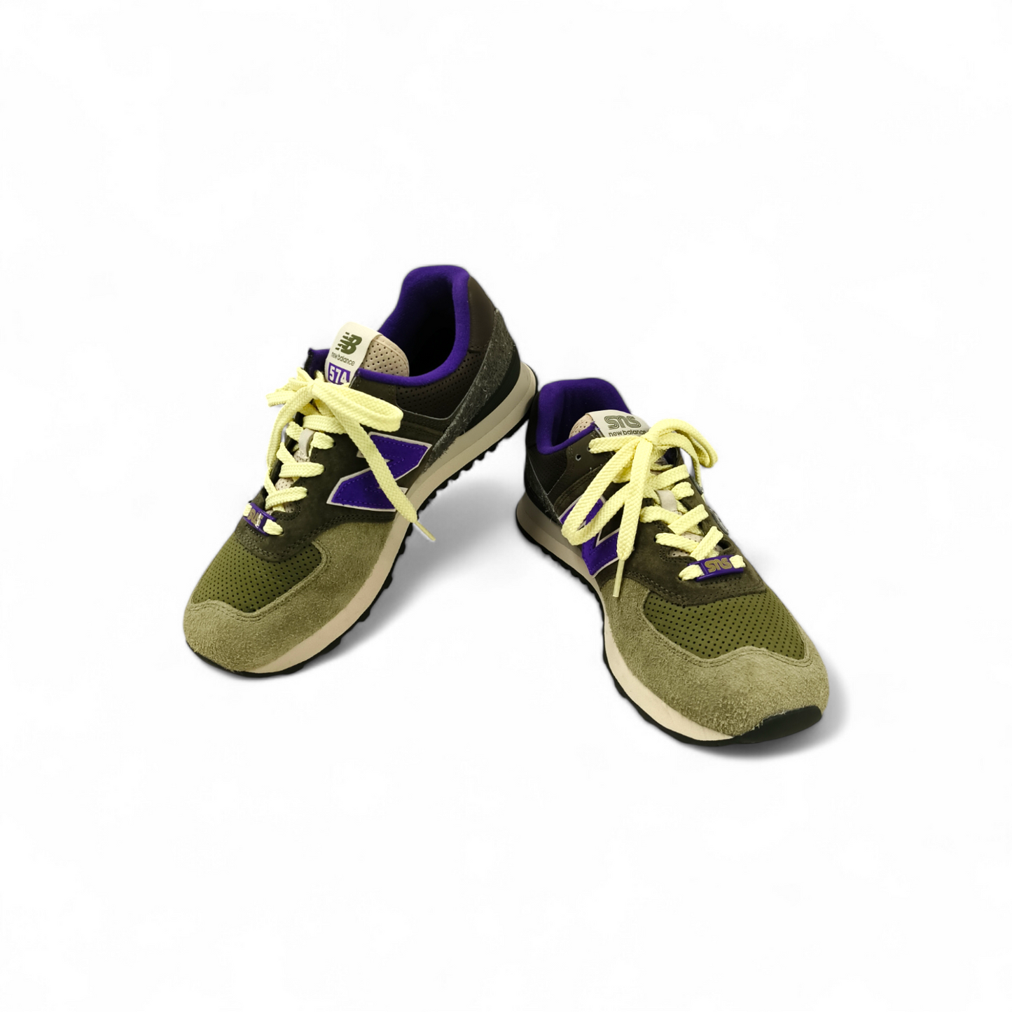 NEW BALANCE Sneaker Size 41.5 ML574NS2 Mens Olive Indigo Rank B
