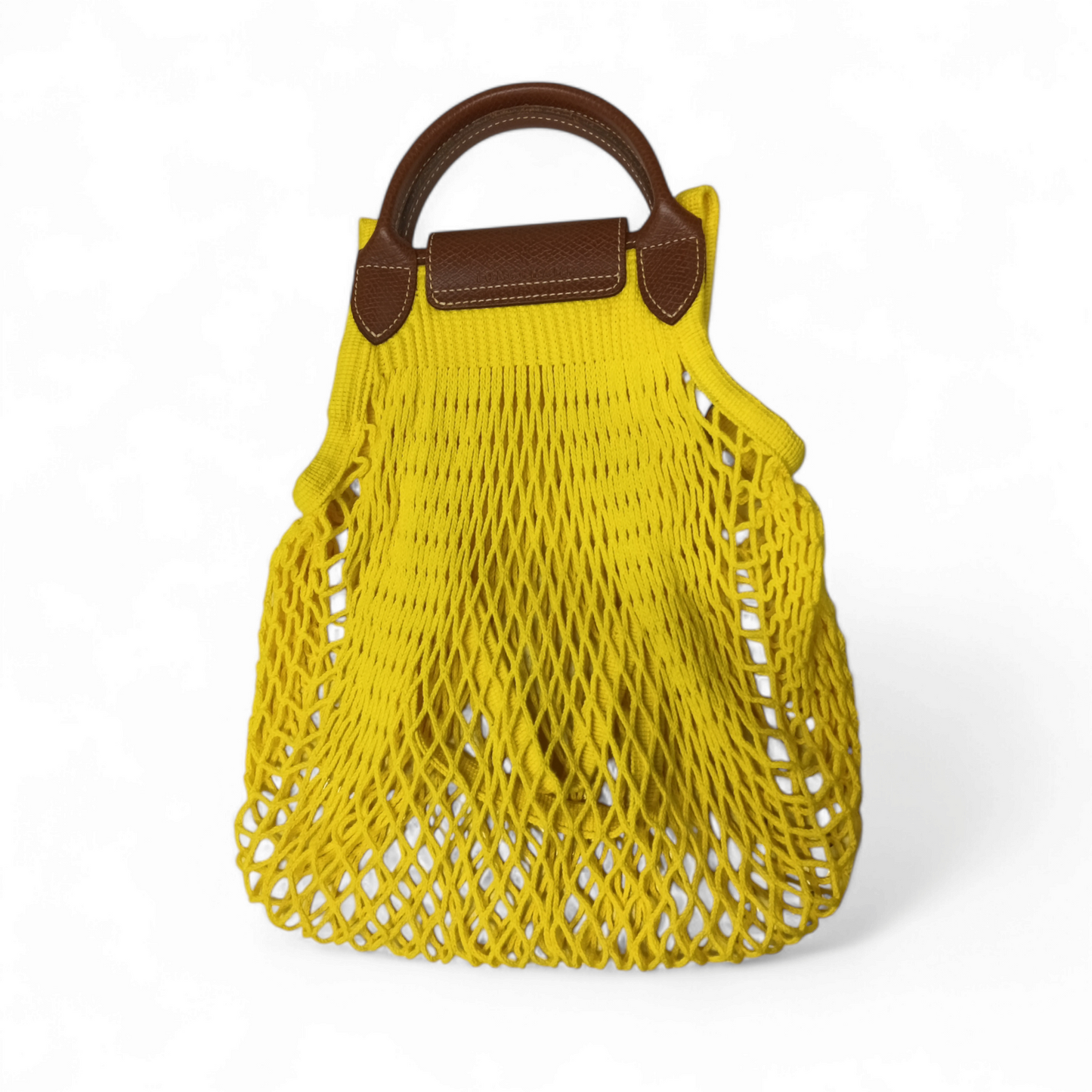 LONGCHAMP 2WAY Bag Yellow FILT 1860 Rank B