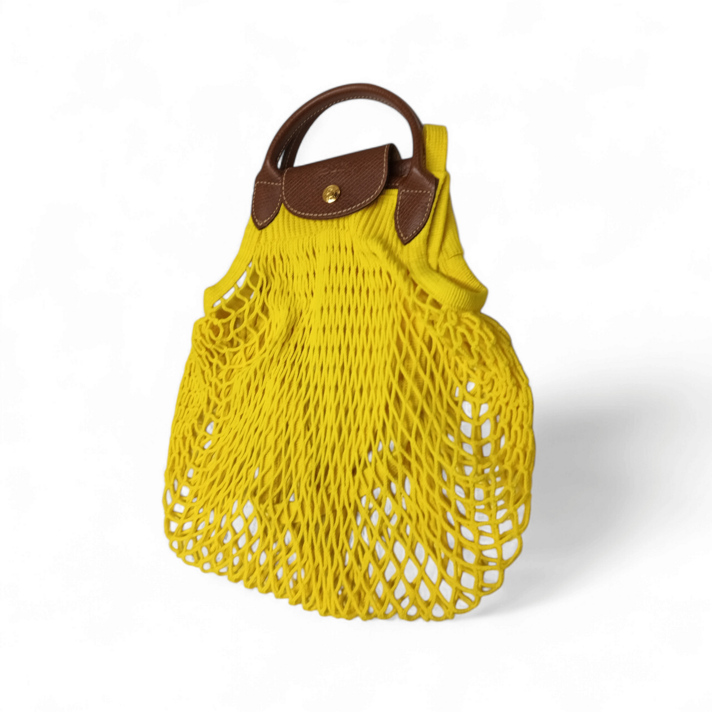 LONGCHAMP 2WAY Bag Yellow FILT 1860 Rank B