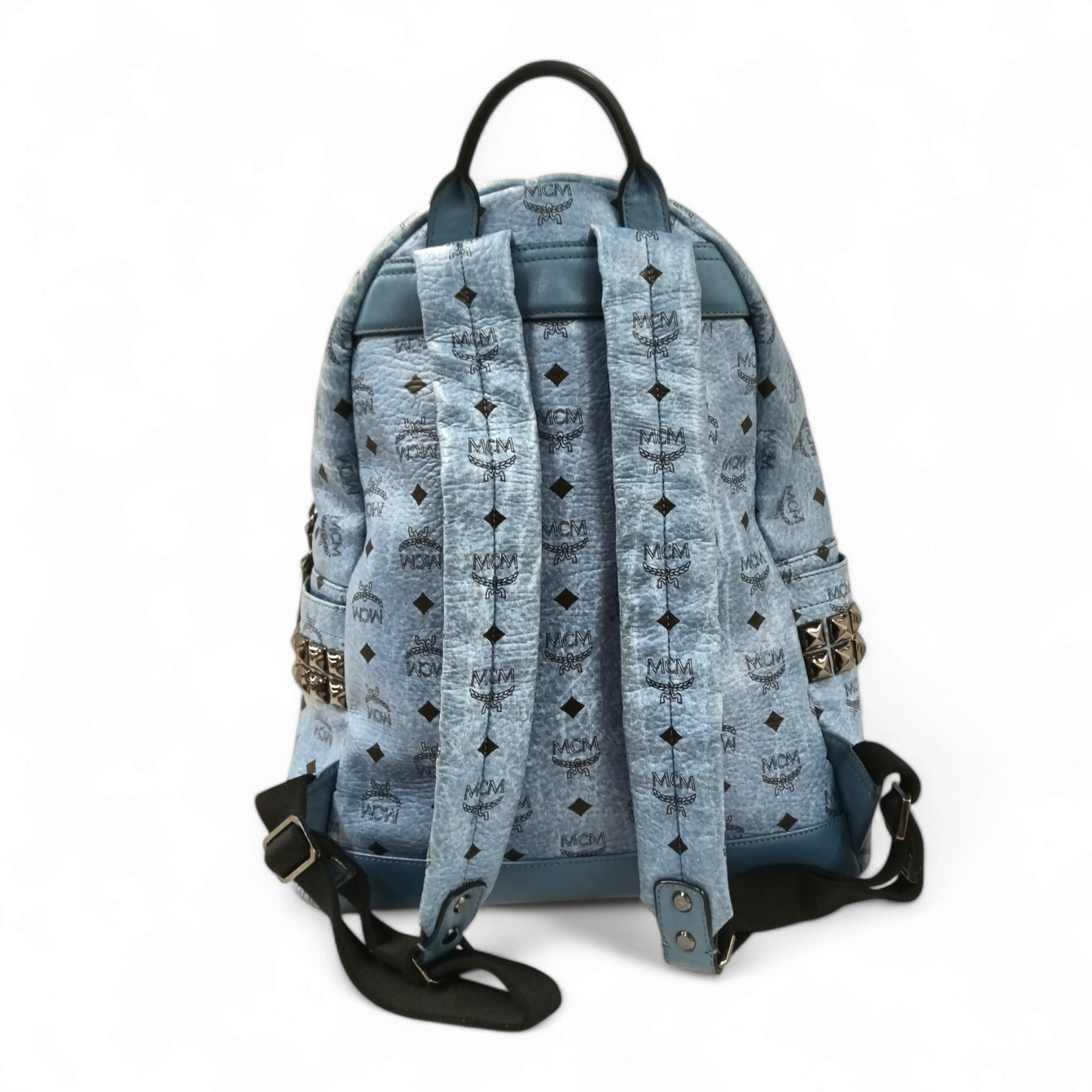 MCM Backpack MMK55VE38LE001 Sky Blue *Damage* Rank C