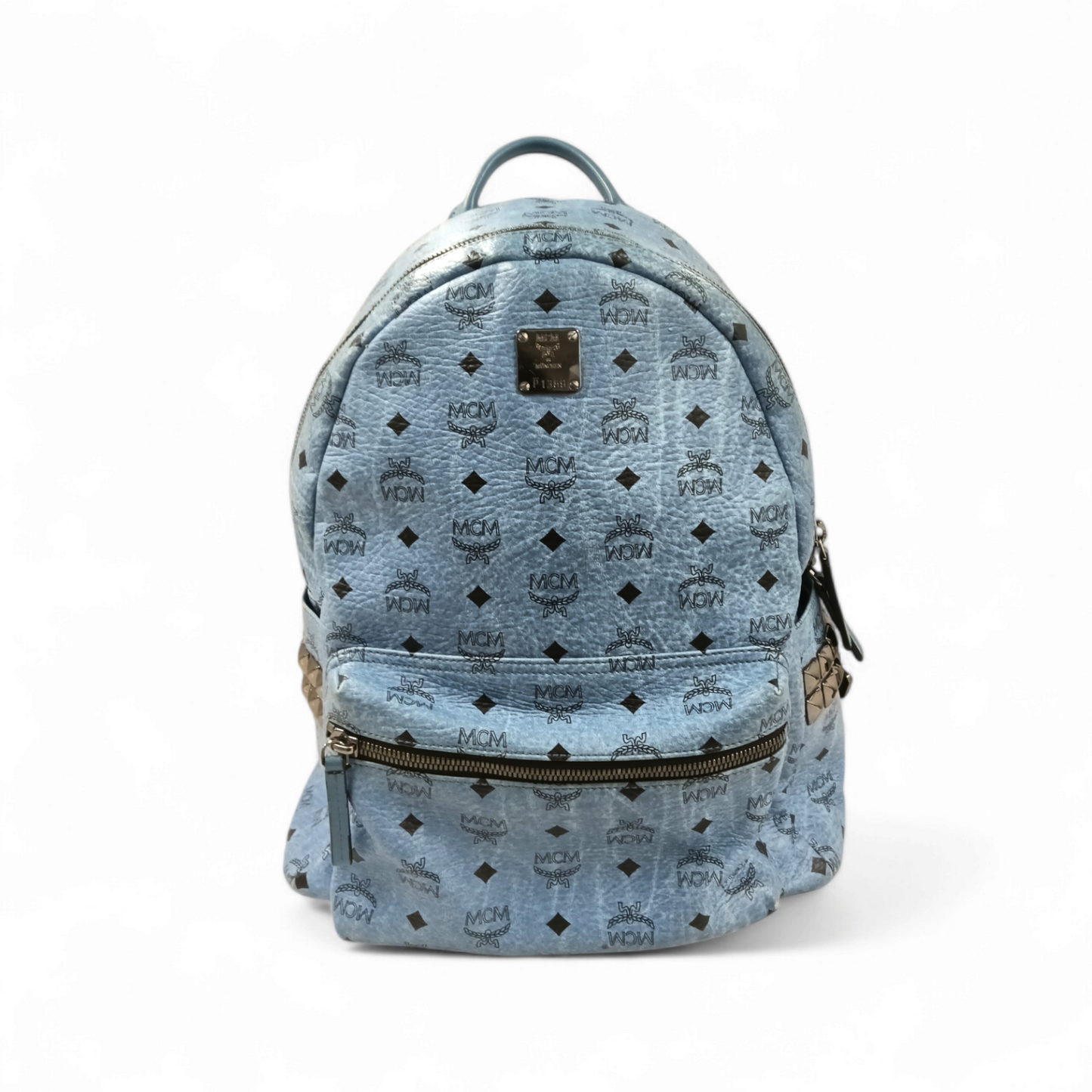 MCM Backpack MMK55VE38LE001 Sky Blue *Damage* Rank C