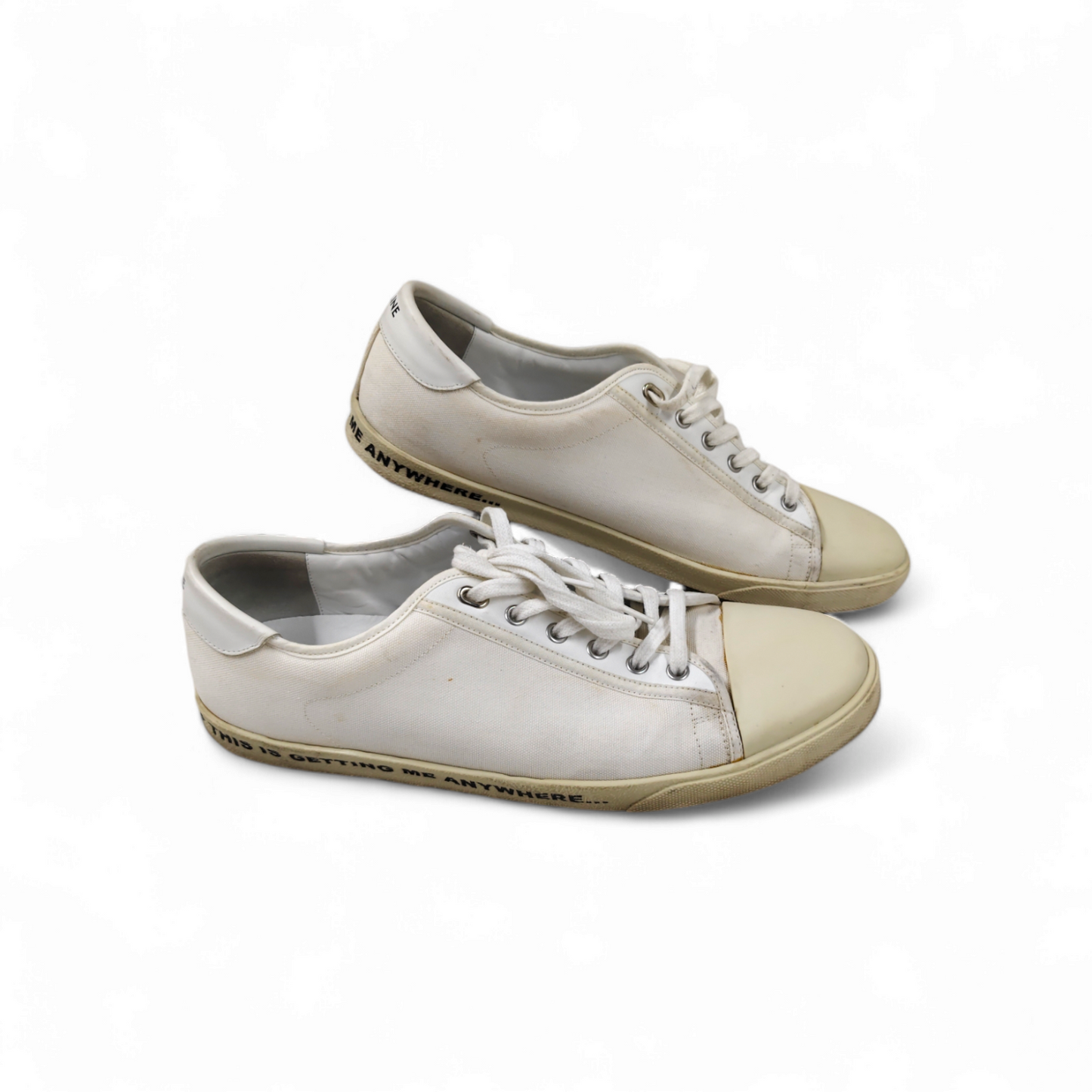 CELINE Sneaker Size 45 *Stain* LK0189 Mens White Rank C