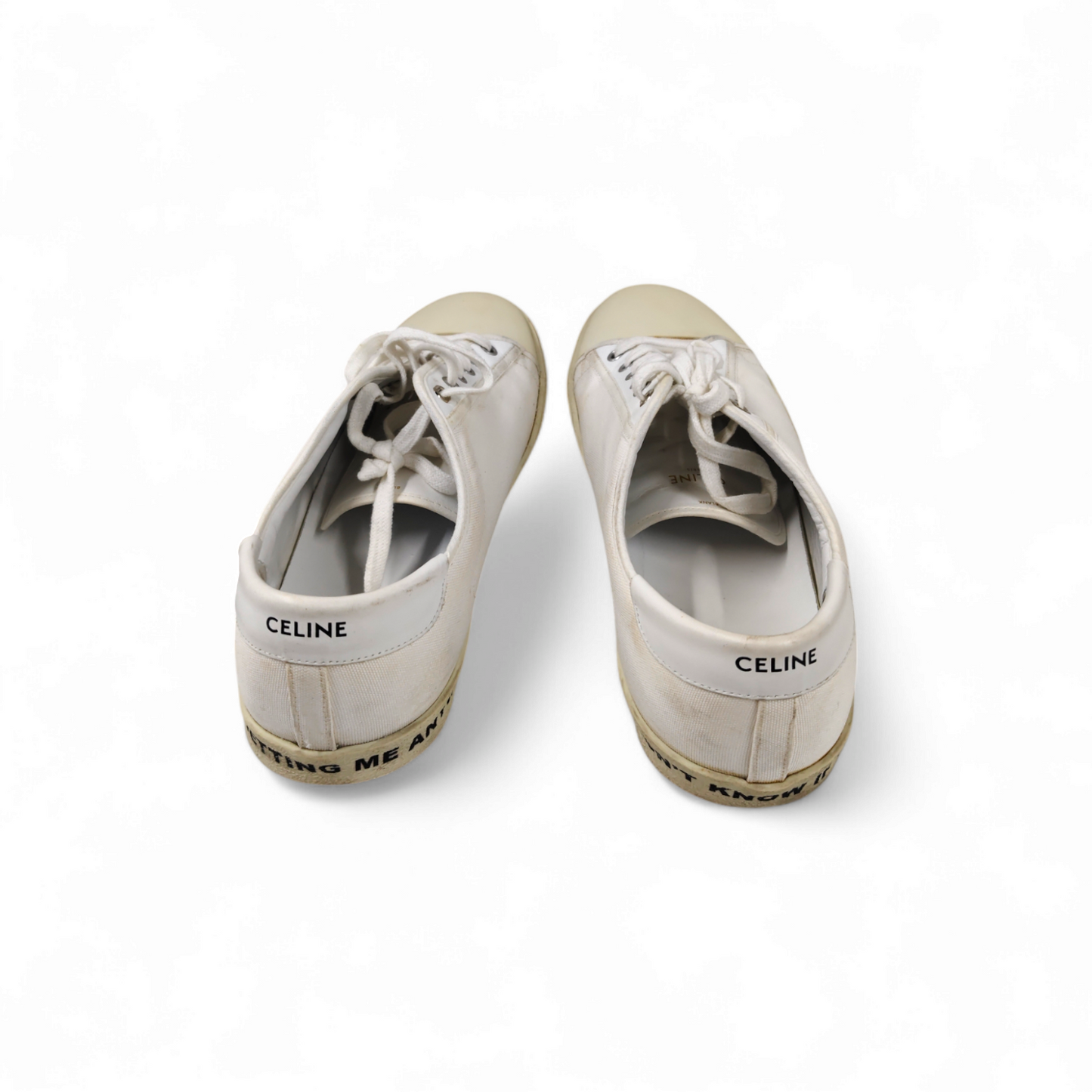 CELINE Sneaker Size 45 *Stain* LK0189 Mens White Rank C