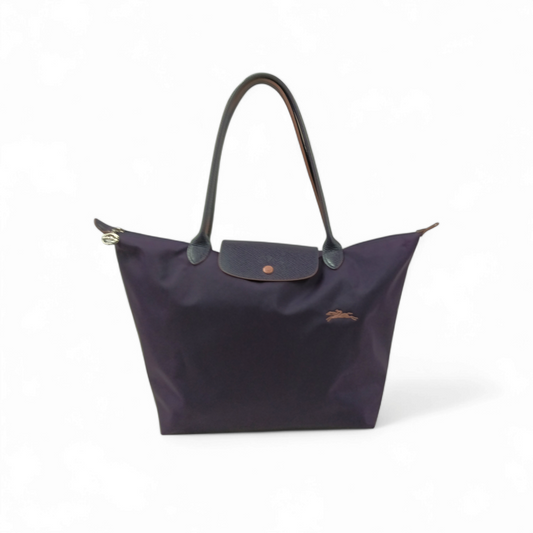 LONGCHAMP Handbag L1899619645 Purple *Damage* Rank B