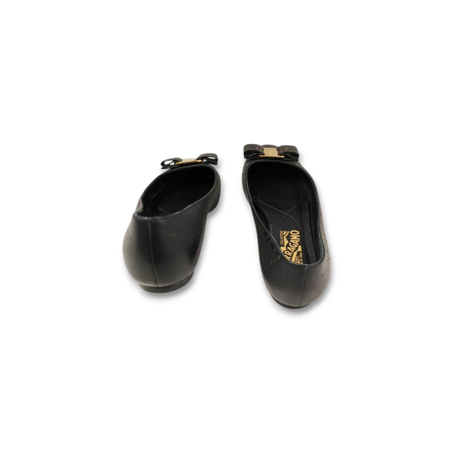 Salvatore Ferragamo Pumps Size 6 1/2 Lady's DP02012 Black Rank B