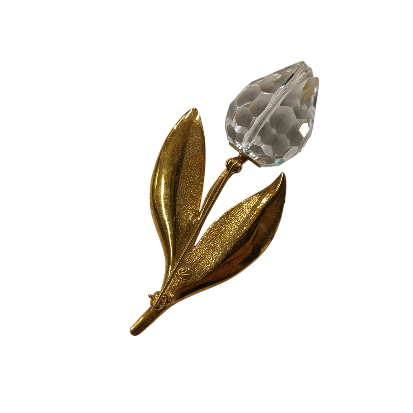 SWAROVSKI Brooch Gold Tulip