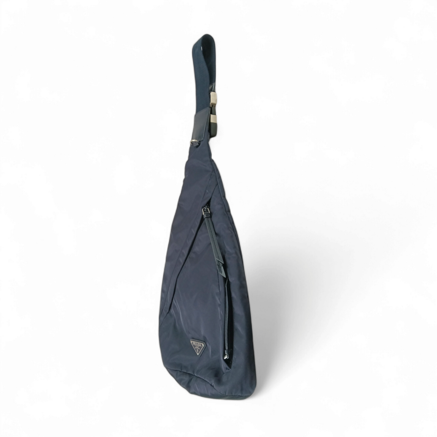 PRADA Body Bag 2VZ0925 Navy * Stain * Rank B