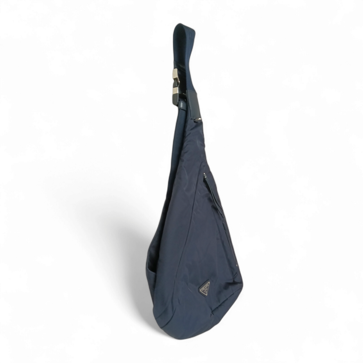 PRADA Body Bag 2VZ0925 Navy * Stain * Rank B