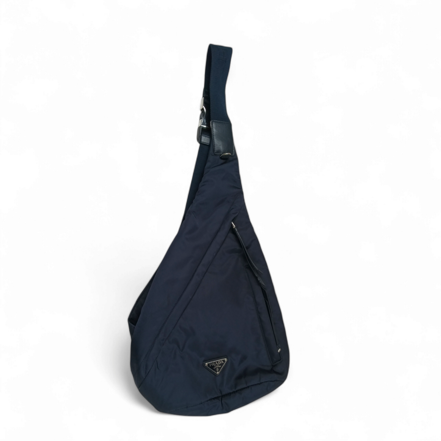 PRADA Body Bag 2VZ0925 Navy * Stain * Rank B