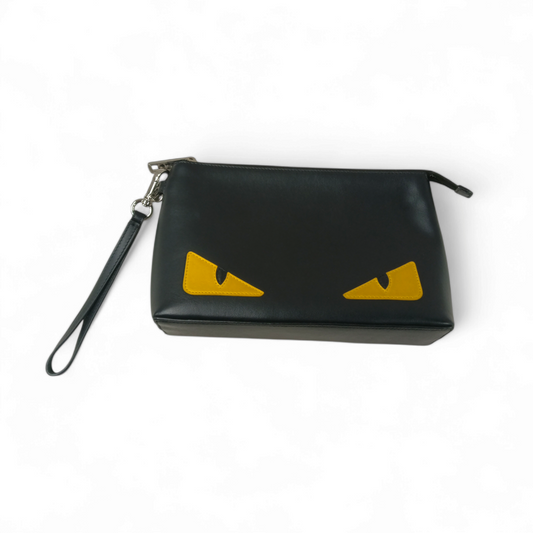 FENDI Pouch 7N0102 073 Black Rank B