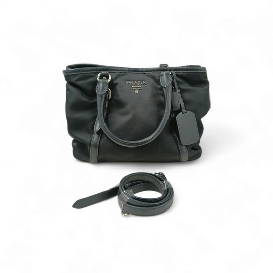 PRADA Handbag BN1841 Black 173 *Stain* Rank B