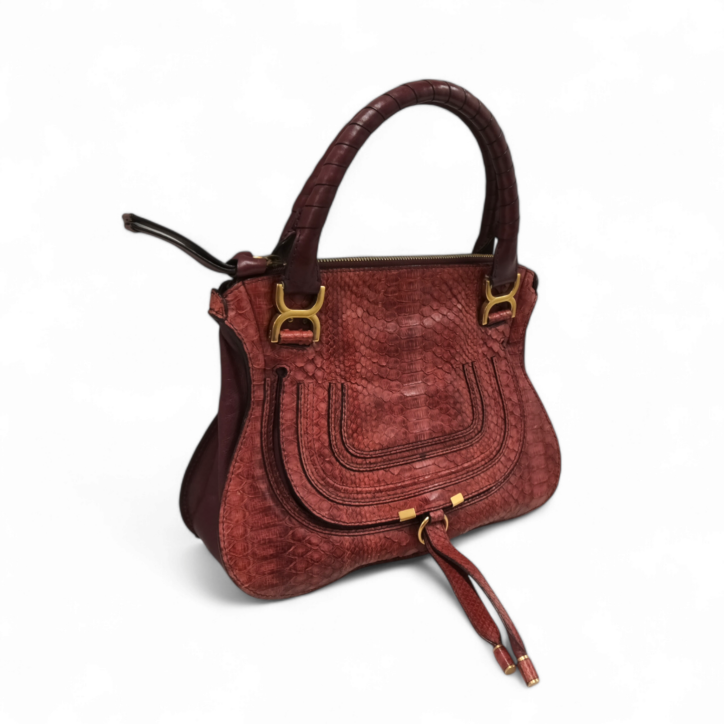 Chioe handbag Clafskin 031056-24 Red Rank B