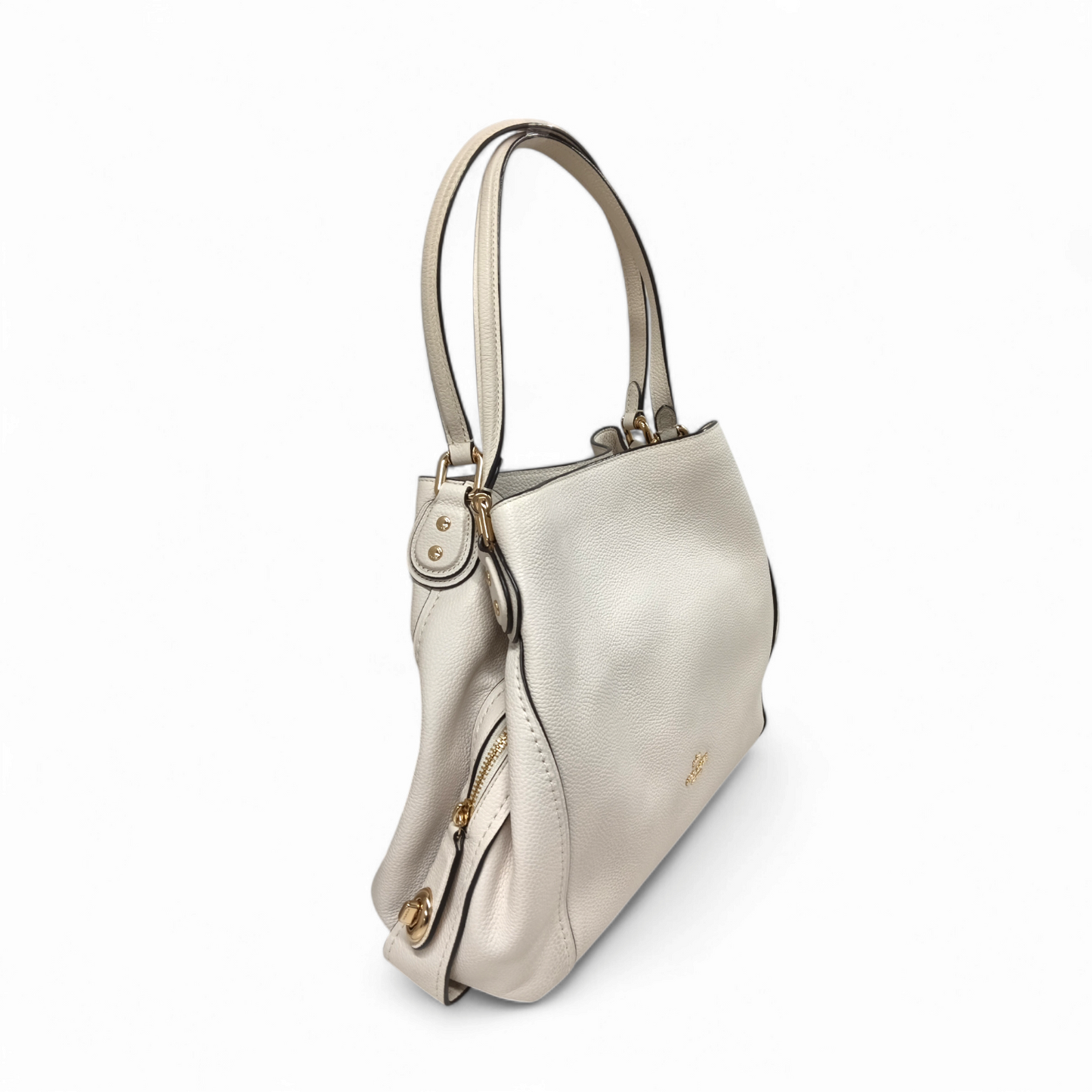 COACH 2WAY Bag 57125 *Stain* White Rank B