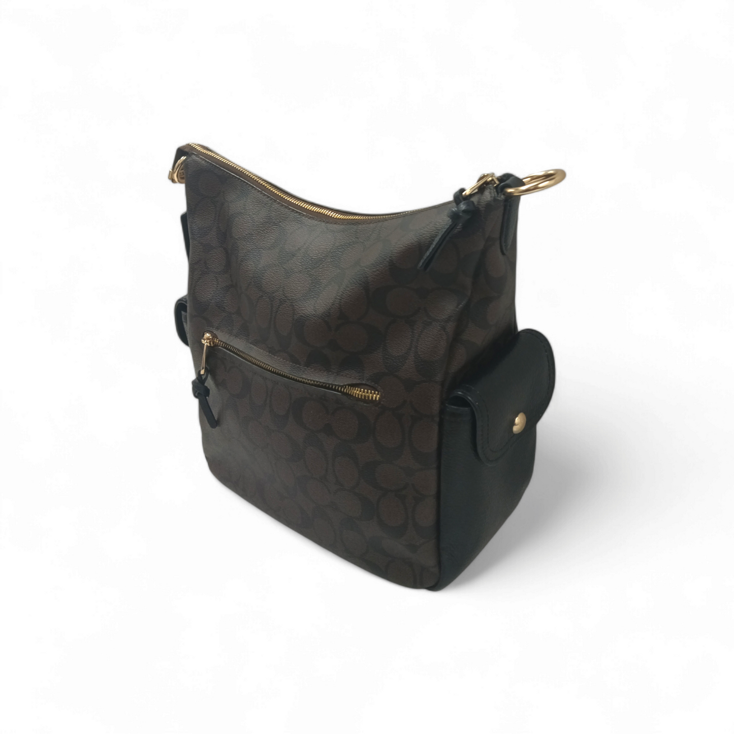 COACH 2WAY Bag C1523 Brown Rank B