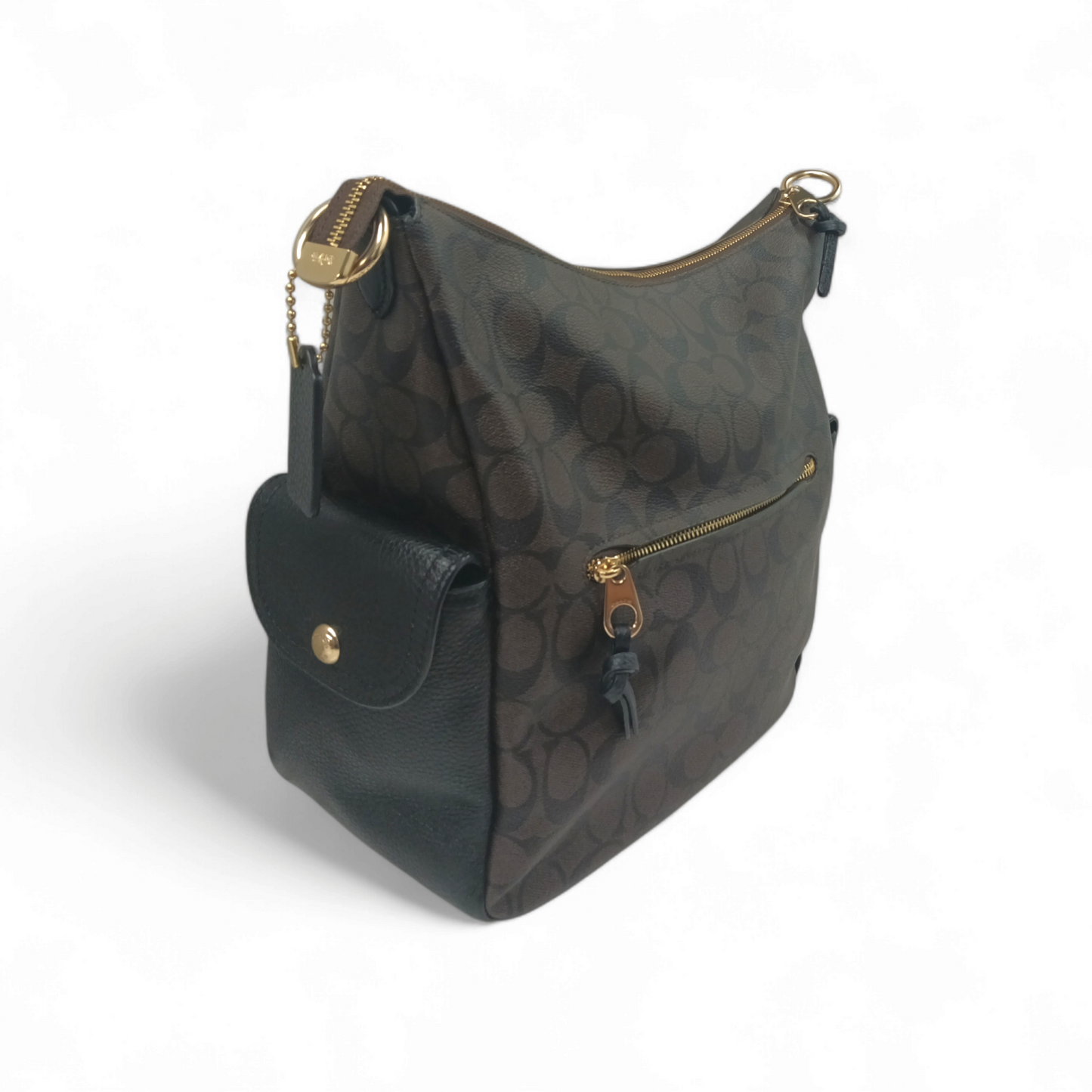 COACH 2WAY Bag C1523 Brown Rank B