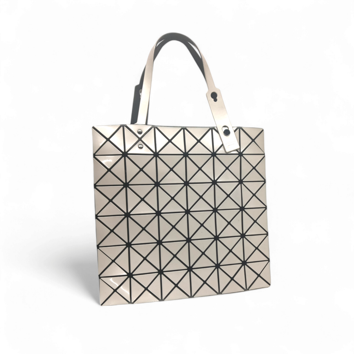 BAO BAO ISSEY MIYAKE Handbag BB55-AG053 *Stain* Damage* Beige Rank C