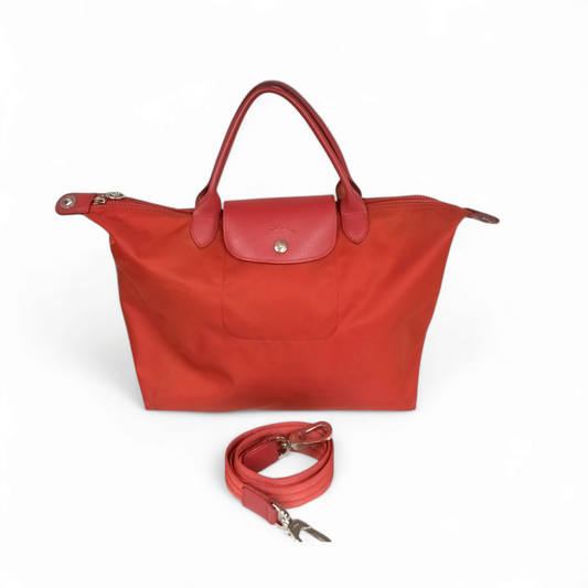 LONGCHAMP 2 WAY Bag 1515578642 *Stain* Red Rank B