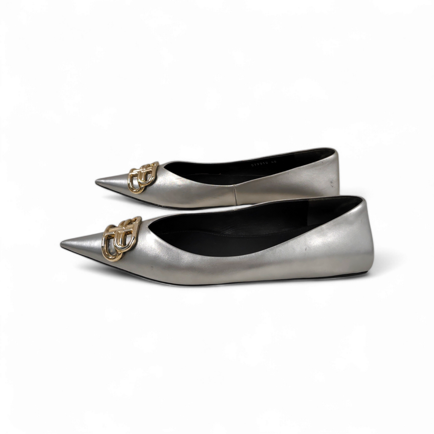 BALENCIAGA Pumps Size 40 Lady's Silver 579392 Rank B