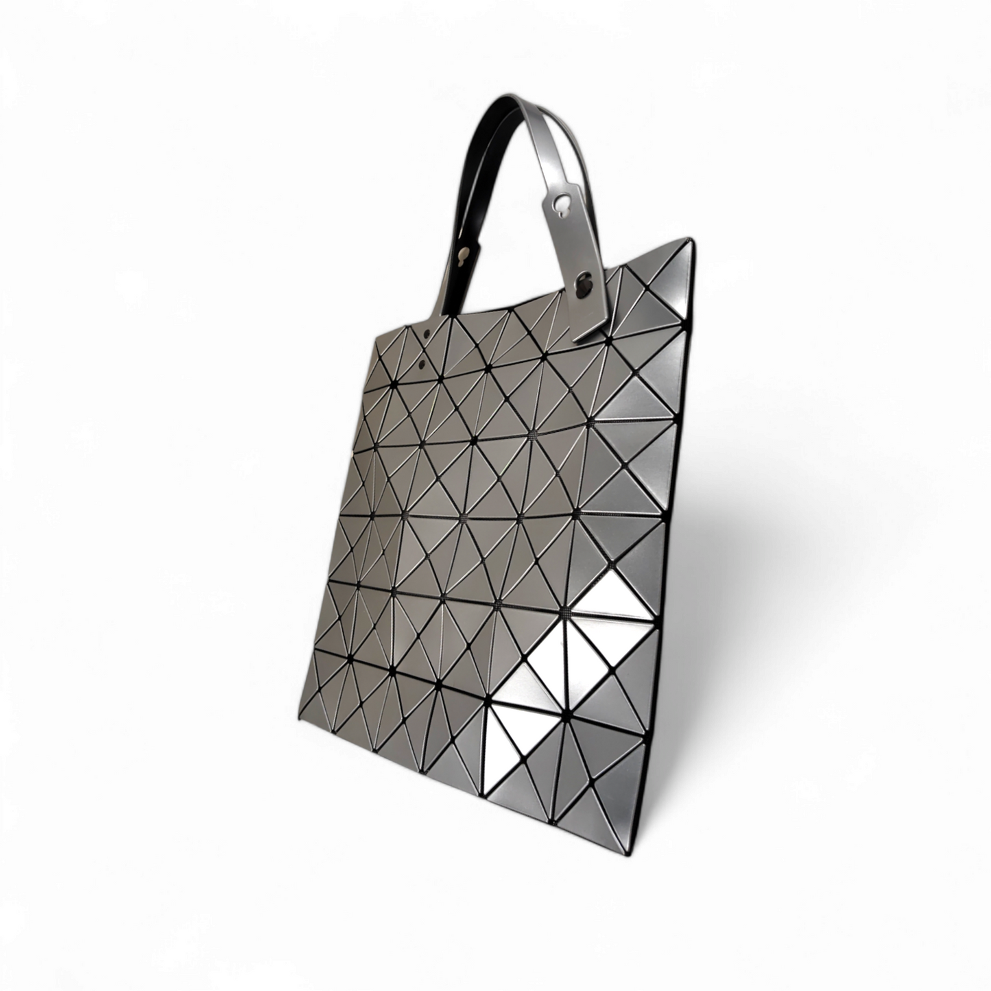 BAO BAO ISSEY MIYAKE Tote Bag  BB13-AG053 Gray * Stain * Rank B