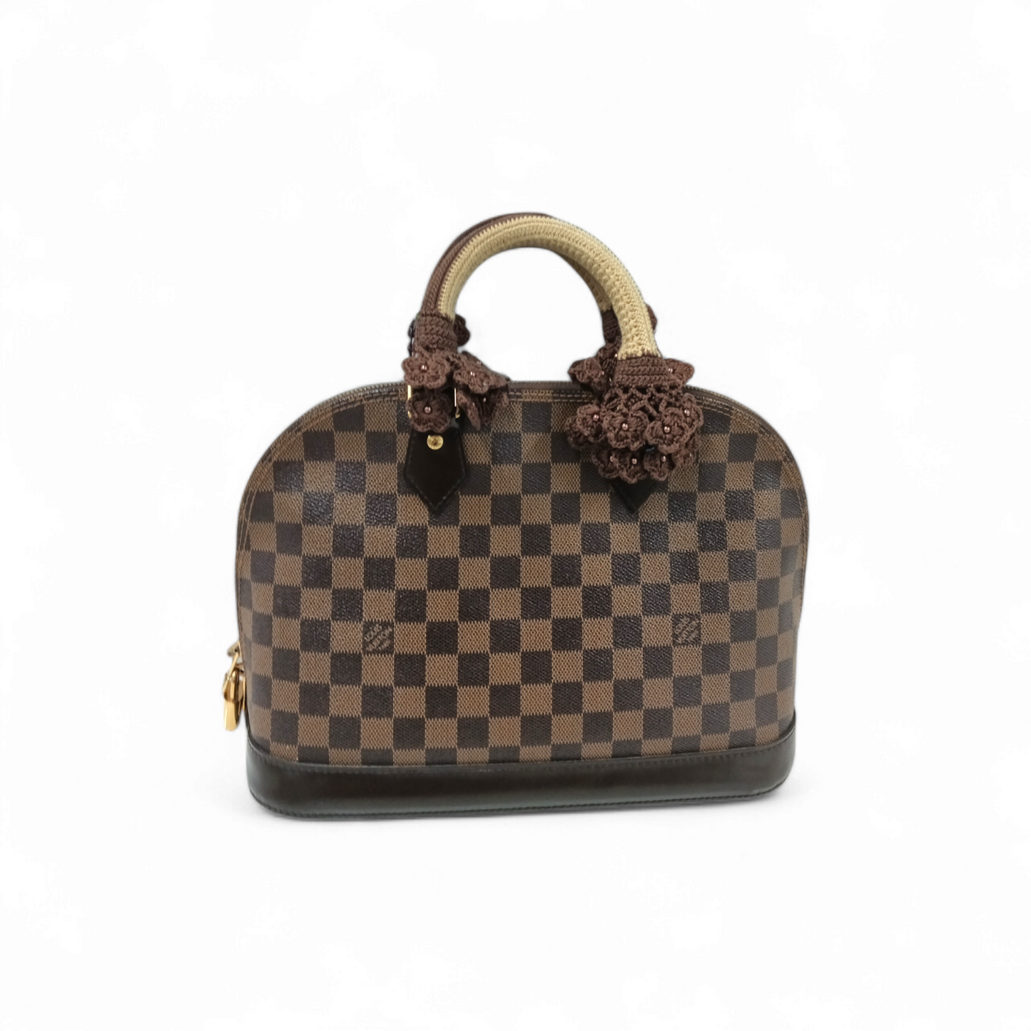 LOUIS VUITTON Handbag Damier N53151 Brown CT1174 Alma PM Rank B