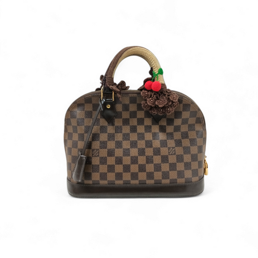 LOUIS VUITTON Handbag Damier N53151 Brown CT1174 Alma PM Rank B