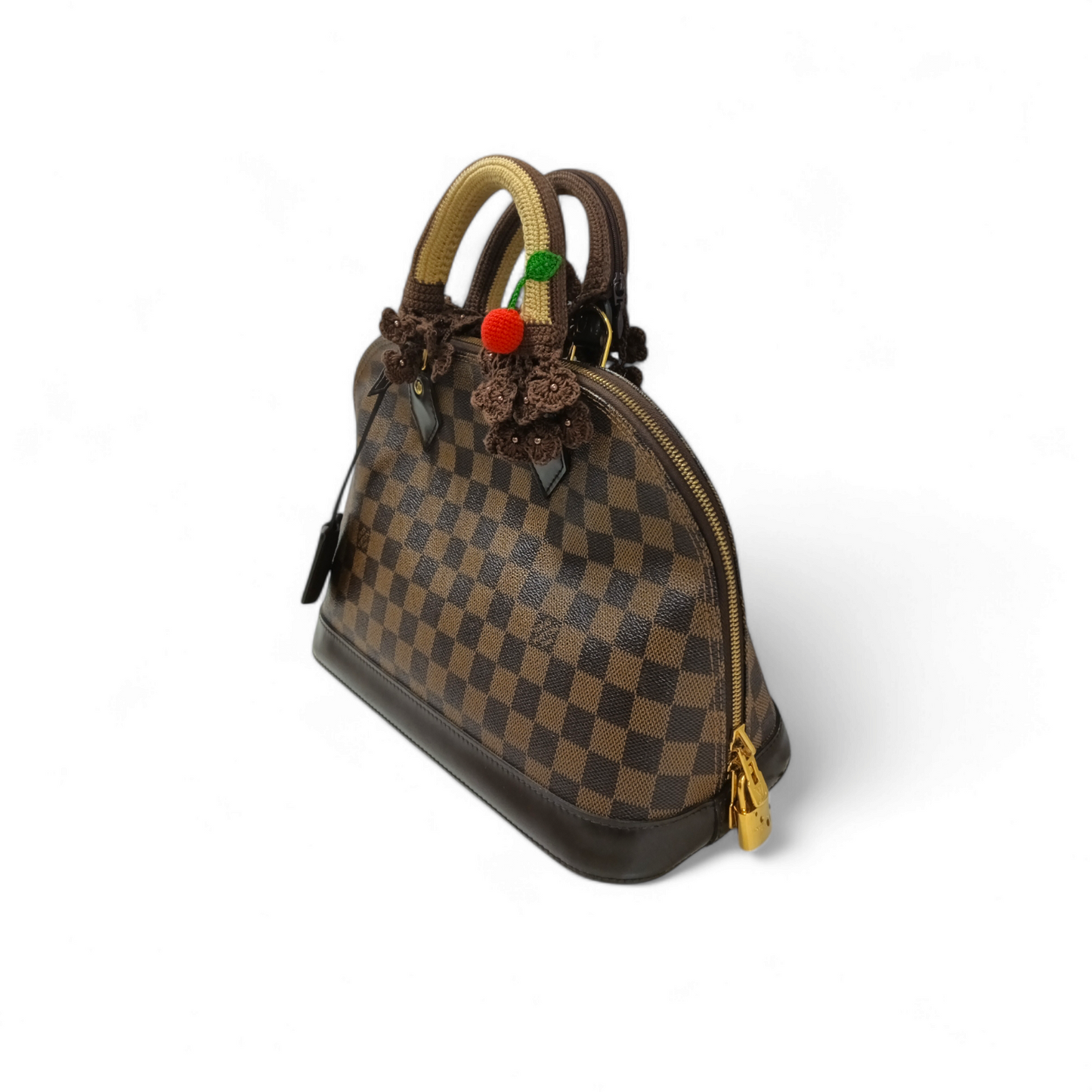 LOUIS VUITTON Handbag Damier N53151 Brown CT1174 Alma PM Rank B