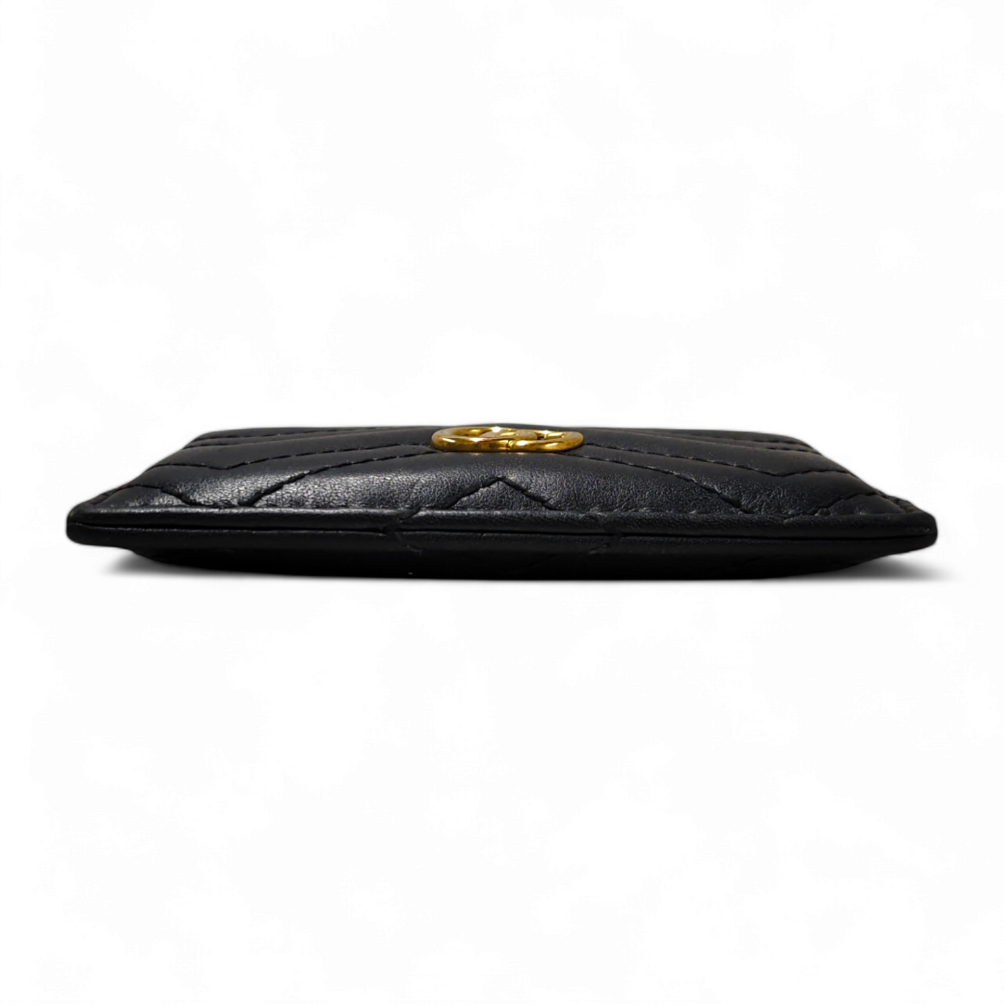 GUCCI Card Case 443127 493075 Black *Stain* Rank B