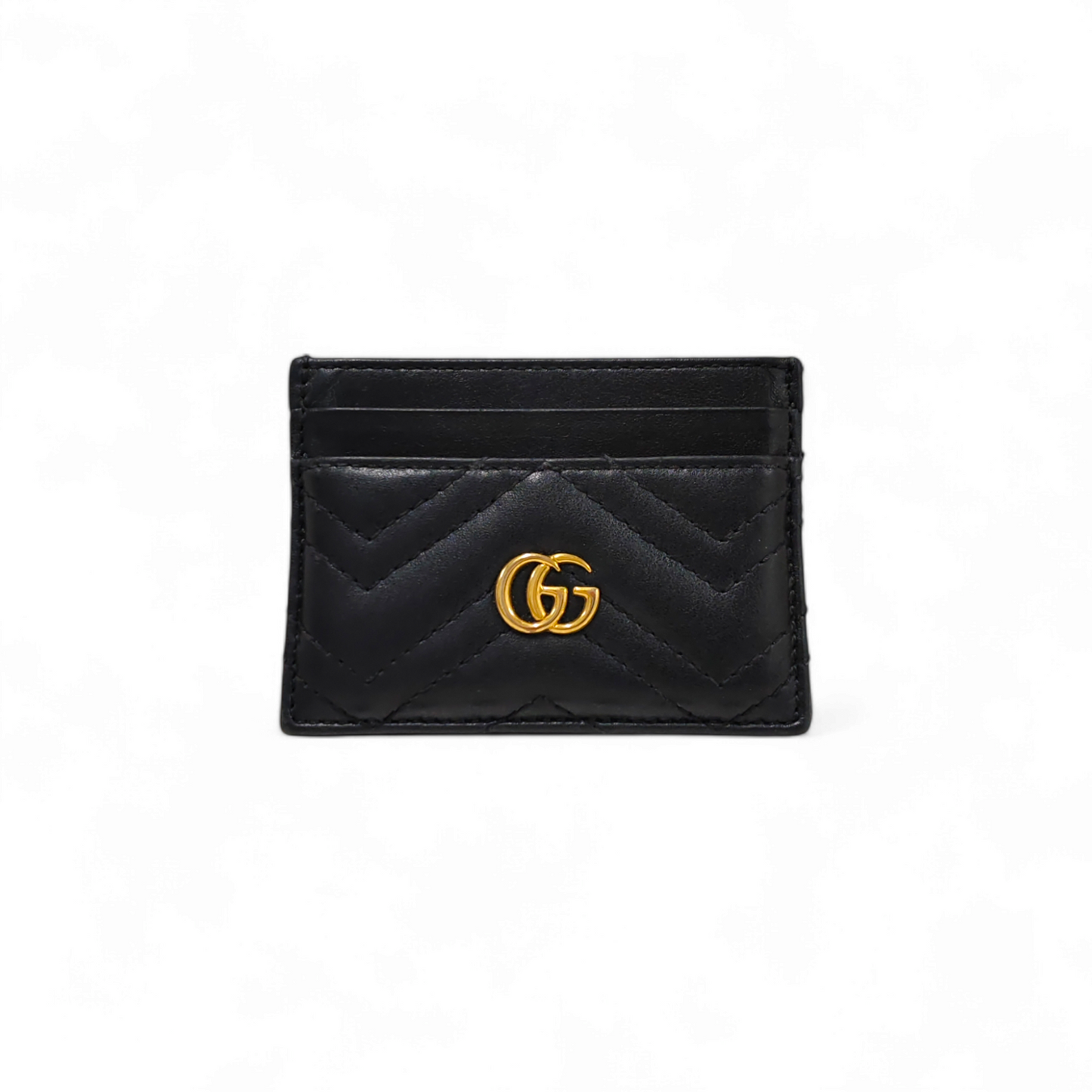 GUCCI Card Case 443127 493075 Black *Stain* Rank B