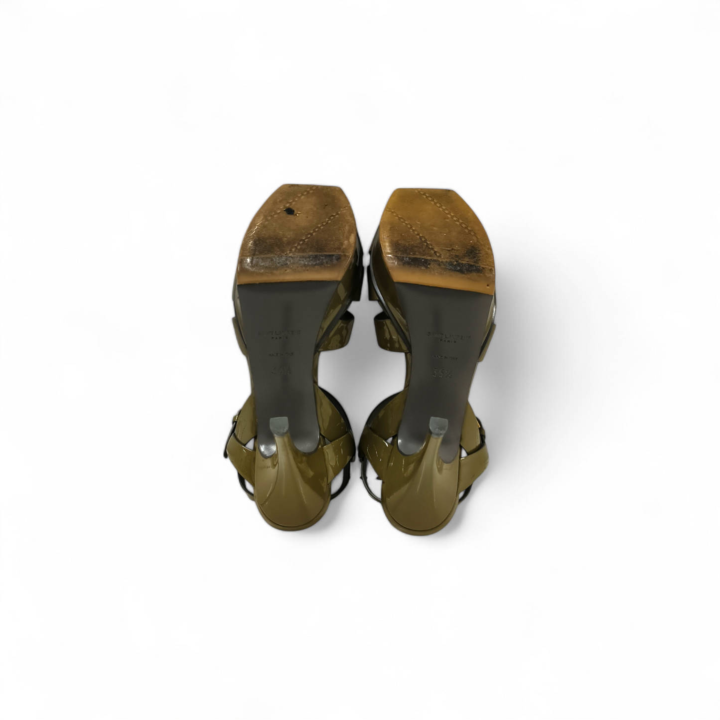 Saint Laurent Paris Shoes Size 36.5 Lady's Olive 315490 *Scratch* Rank B