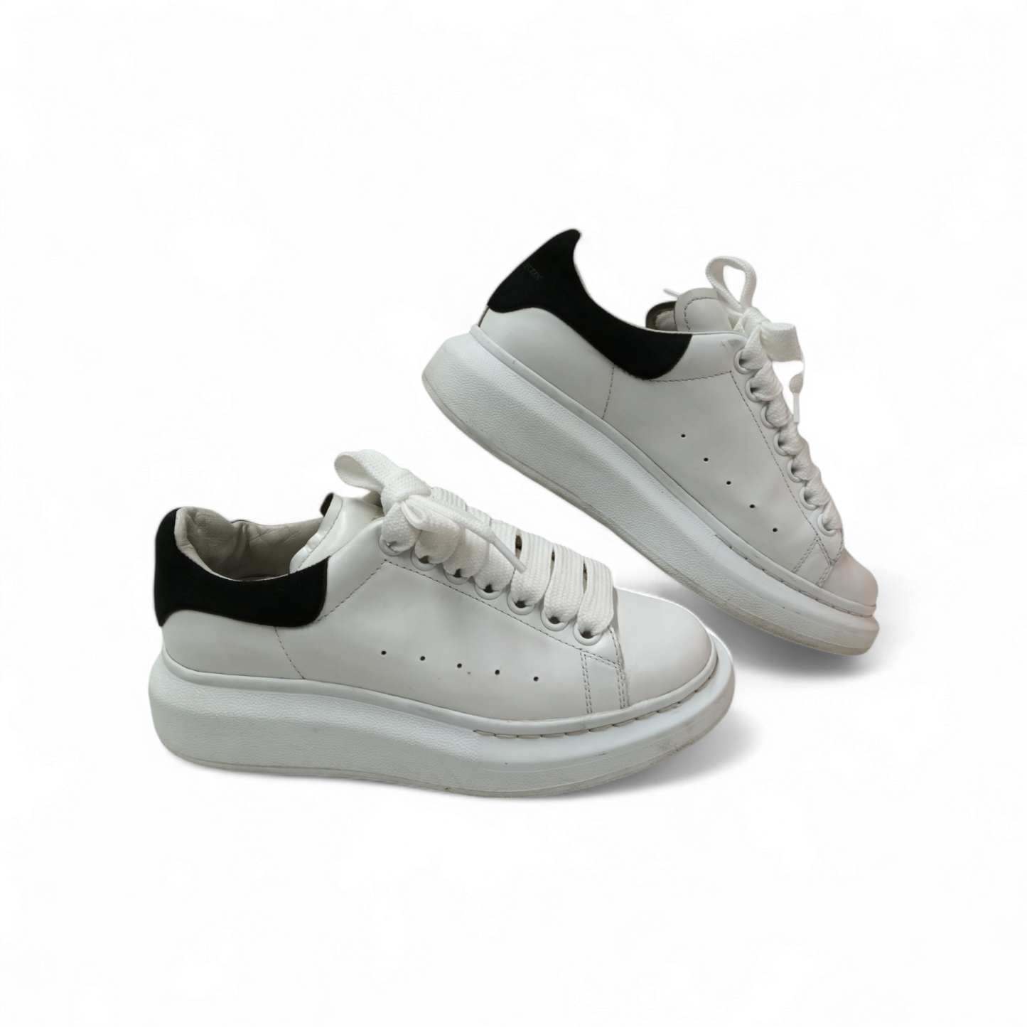 ALEXANDER McQUEEN Sneaker Size 36 1/2 462214 Mens White/Black *Inside Damage* Rank B